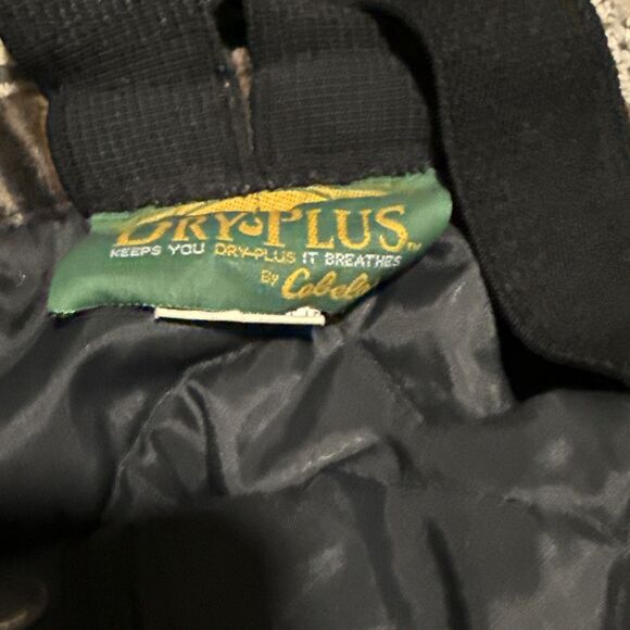 Vintage Cabela's Dry Plus Fleece Overalls Size Large Mossy Oak Camo Suspenders - Picture 3 of 13
